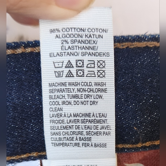 42 men LUCKY BRAND 429 Classic Straight Dark Blue Jean 42x32 -> 42x31 - Picture 14 of 14